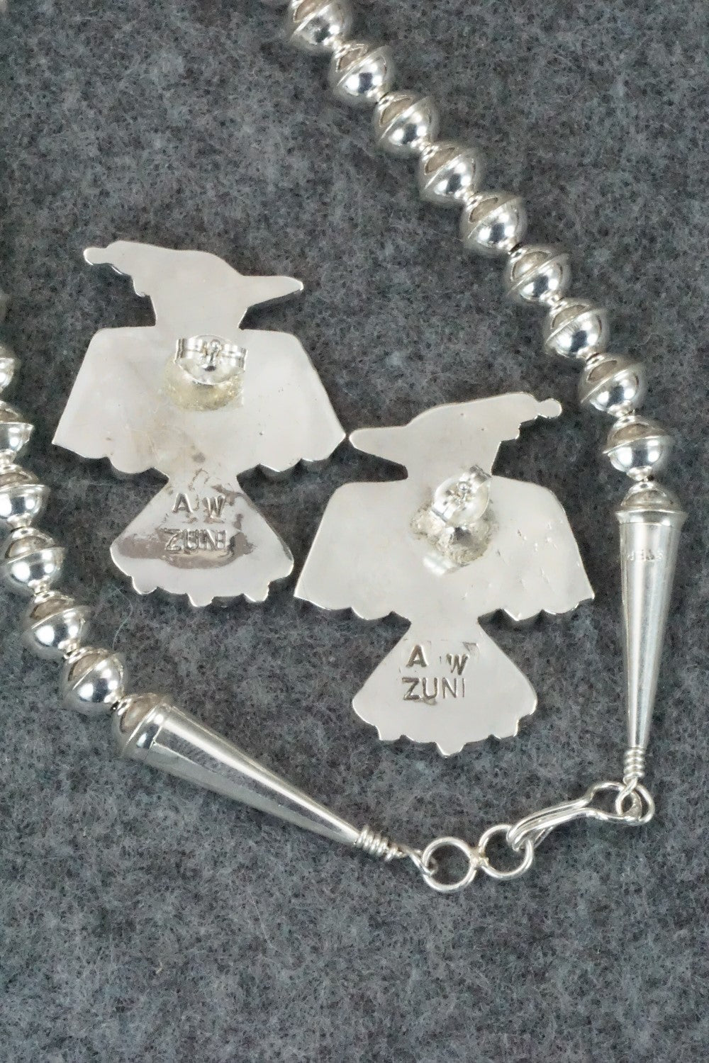 Multi Stone & Sterling Silver Inlay Jewelry Set - Adrian Wallace