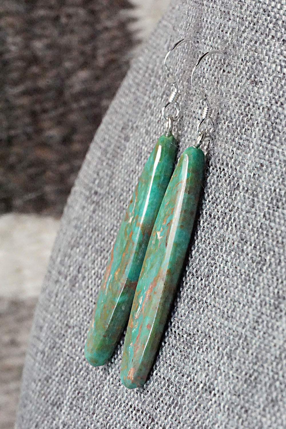 Turquoise & Sterling Silver Earrings - Tammy Nolcot