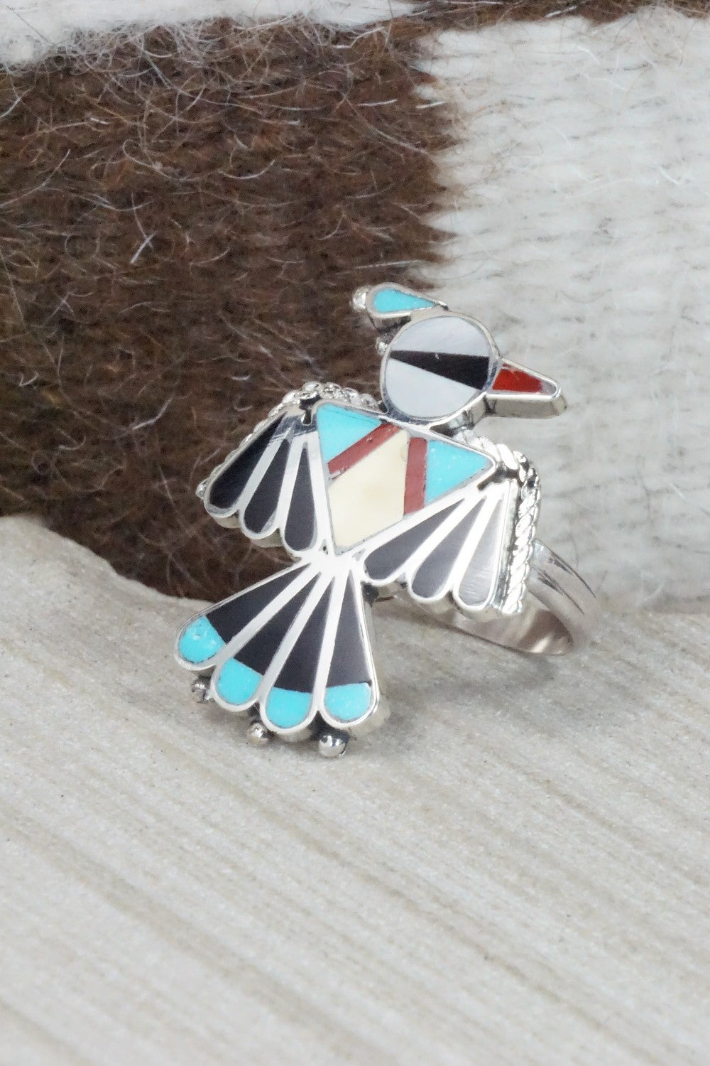 Multi Stone & Sterling Silver Inlay Jewelry Set - Adrian Wallace