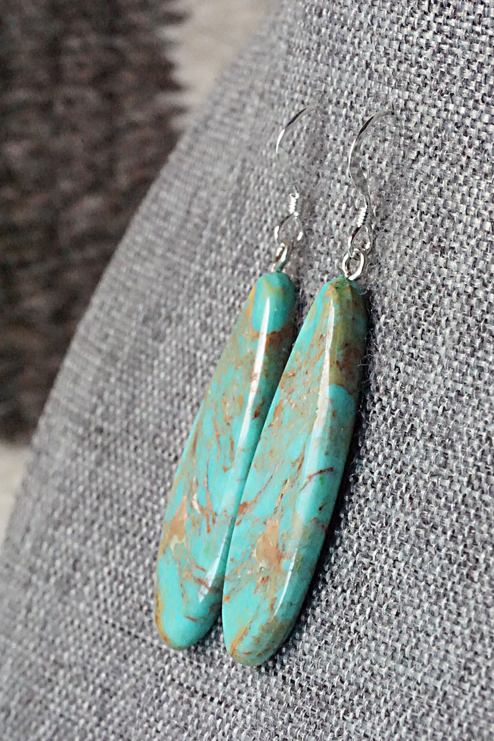 Turquoise & Sterling Silver Earrings - Tammy Nolcot