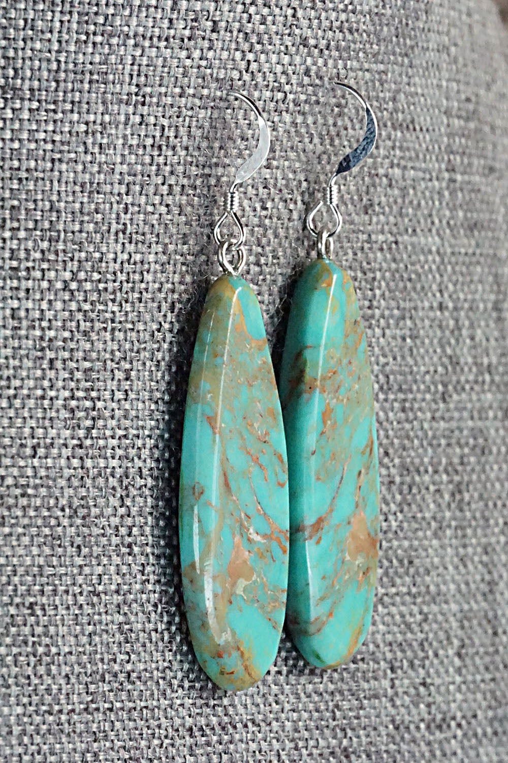 Turquoise & Sterling Silver Earrings - Tammy Nolcot