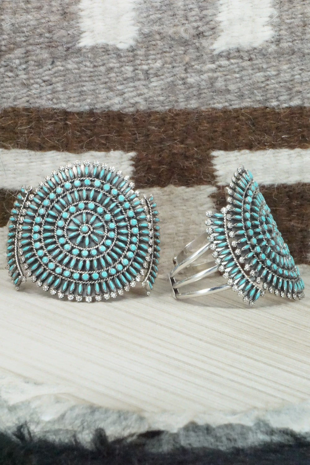 Turquoise & Sterling Silver Jewelry Set - Merlinda Chavez