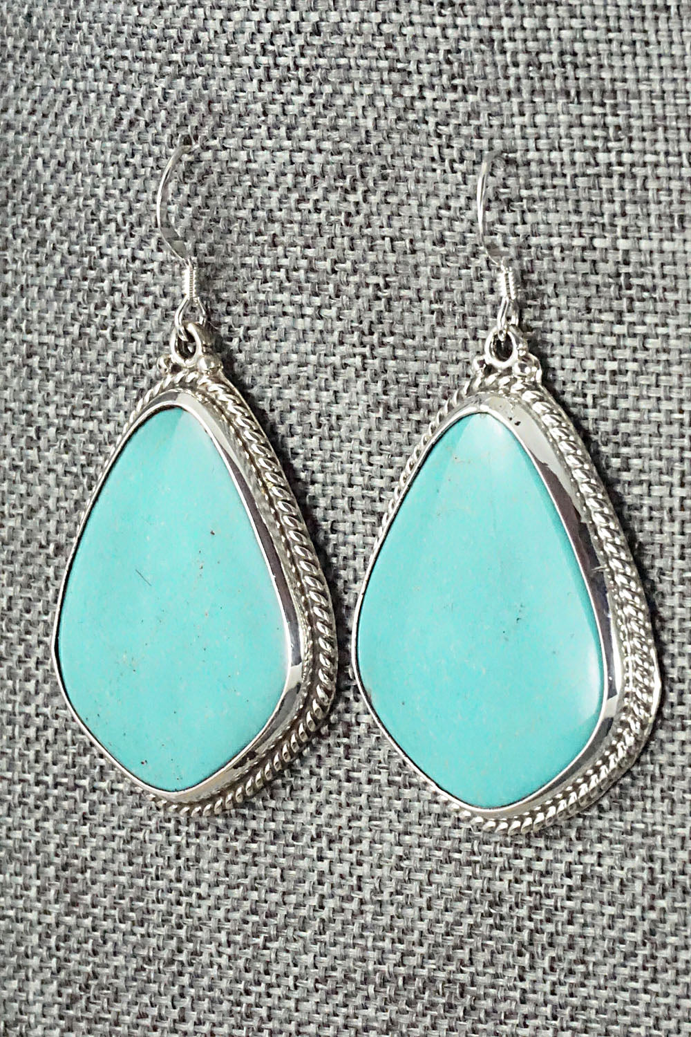 Turquoise & Sterling Silver Earrings - Annie Spencer
