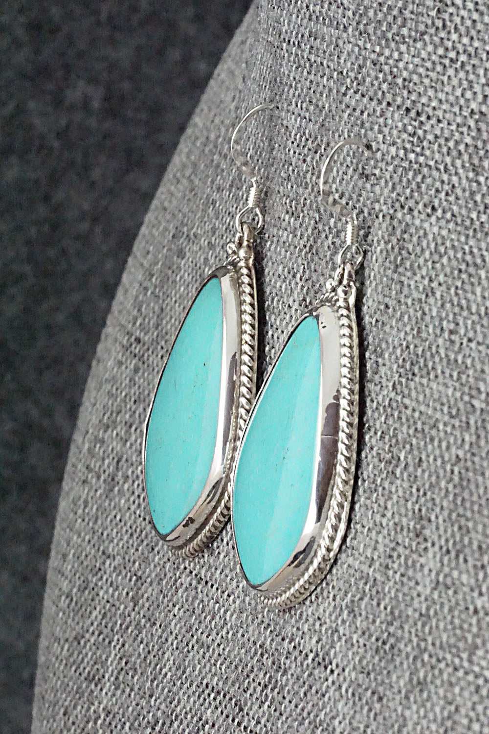 Turquoise & Sterling Silver Earrings - Annie Spencer