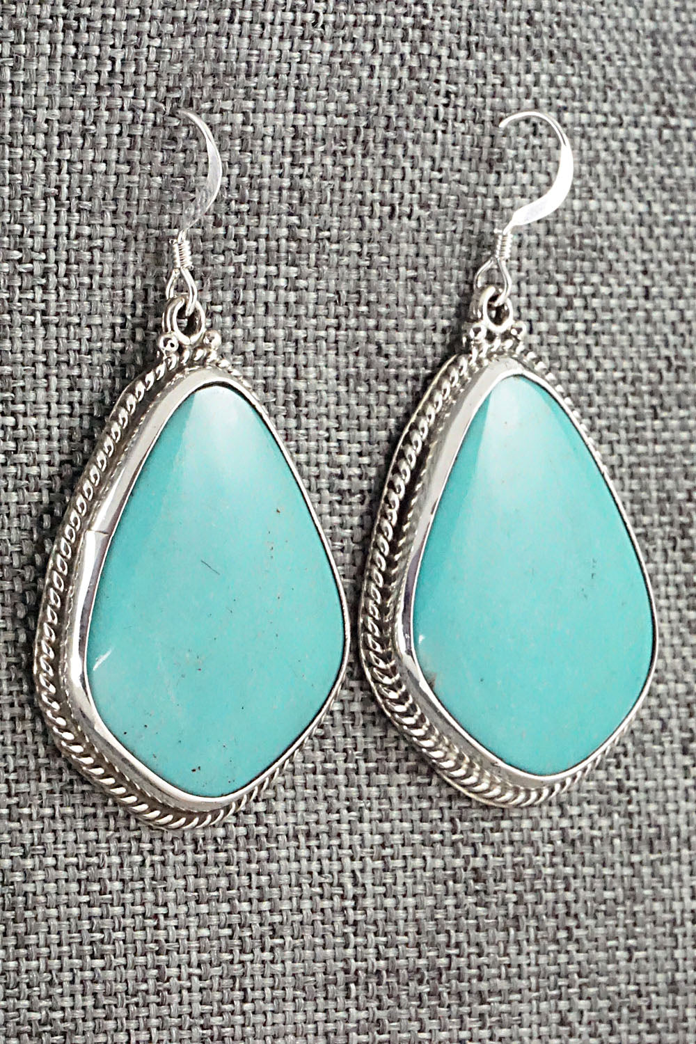 Turquoise & Sterling Silver Earrings - Annie Spencer