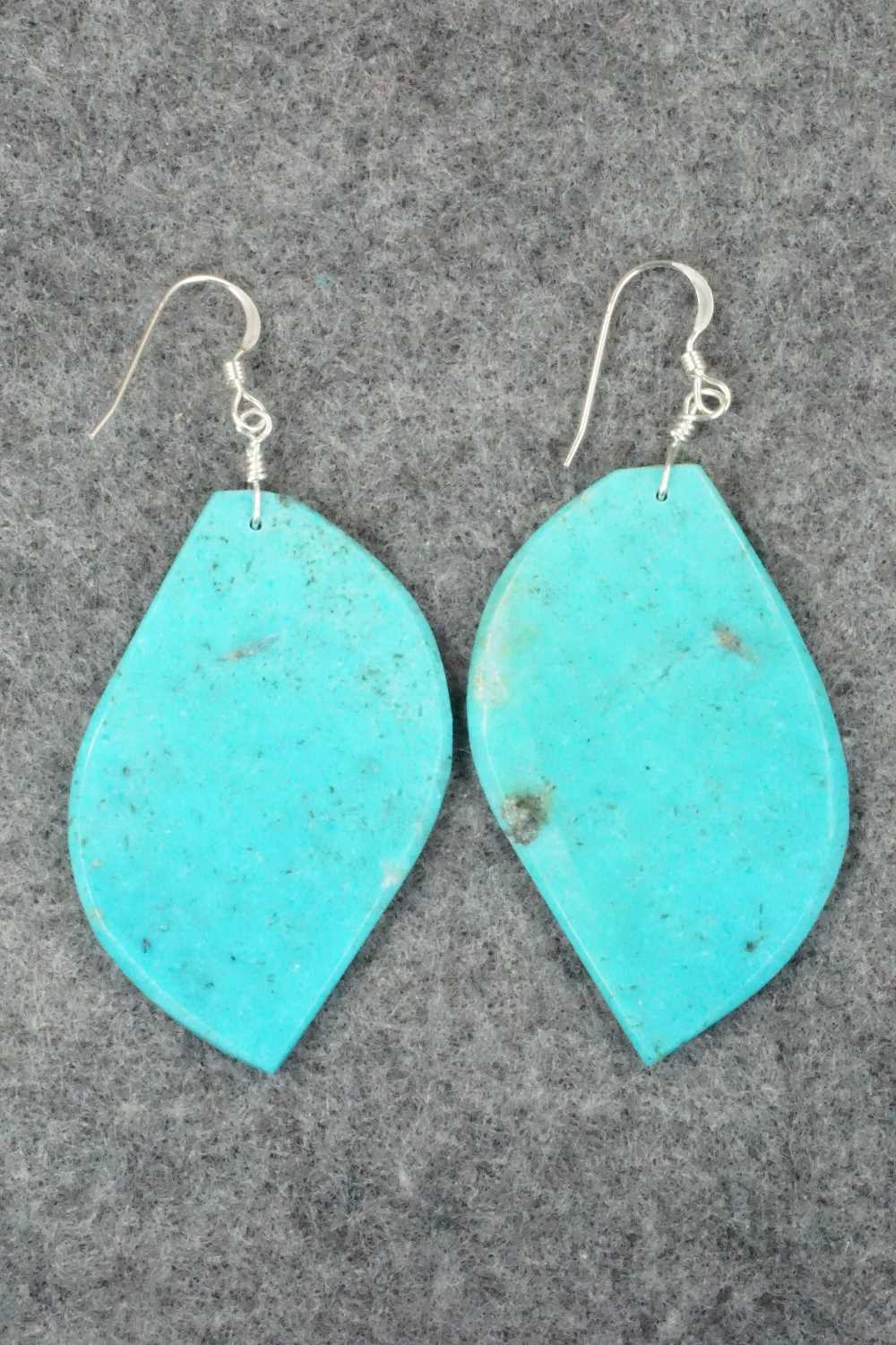 Turquoise & Sterling Silver Earrings - Lupe Lovato