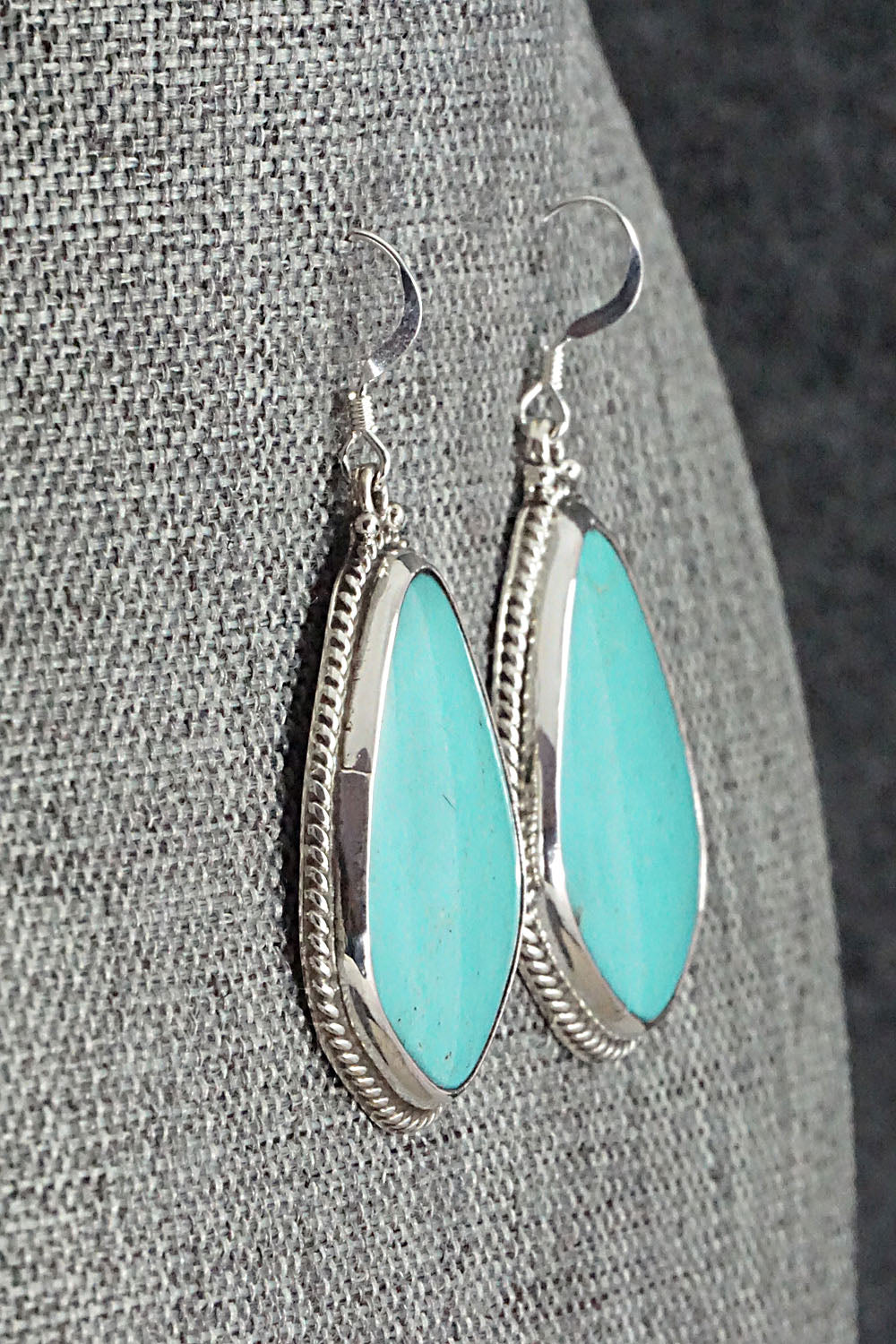 Turquoise & Sterling Silver Earrings - Annie Spencer