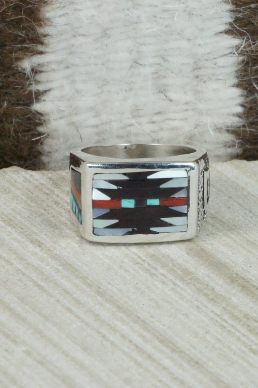 Multi Stone & Sterling Silver Ring - Charlotte Dishta - Size 10.75