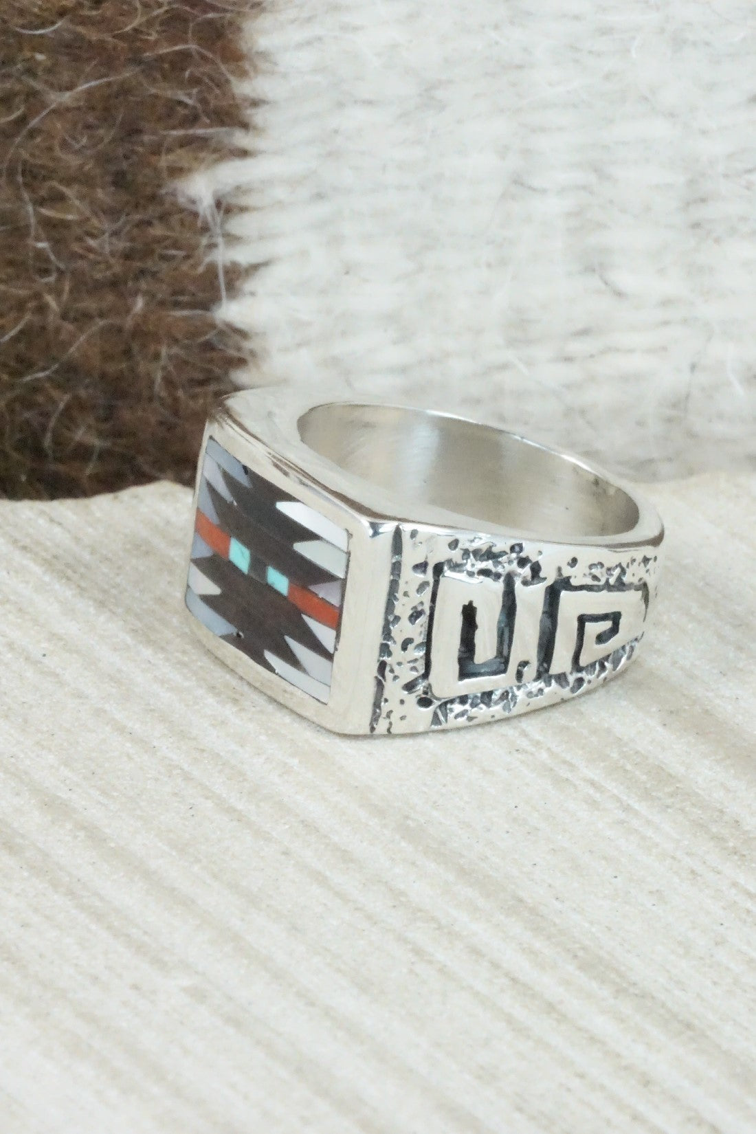 Multi Stone & Sterling Silver Ring - Charlotte Dishta - Size 10.75