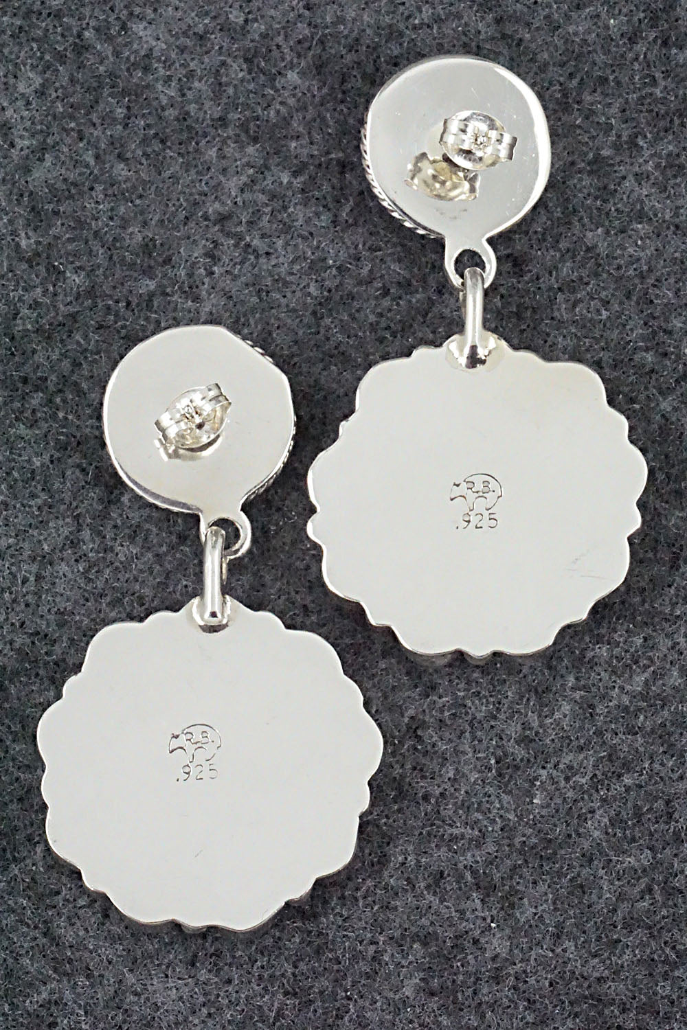 Turquoise & Sterling Silver Earrings - Bobby Platero