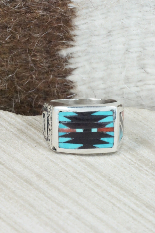 Multi Stone & Sterling Silver Ring - Charlotte Dishta - Size 10.75