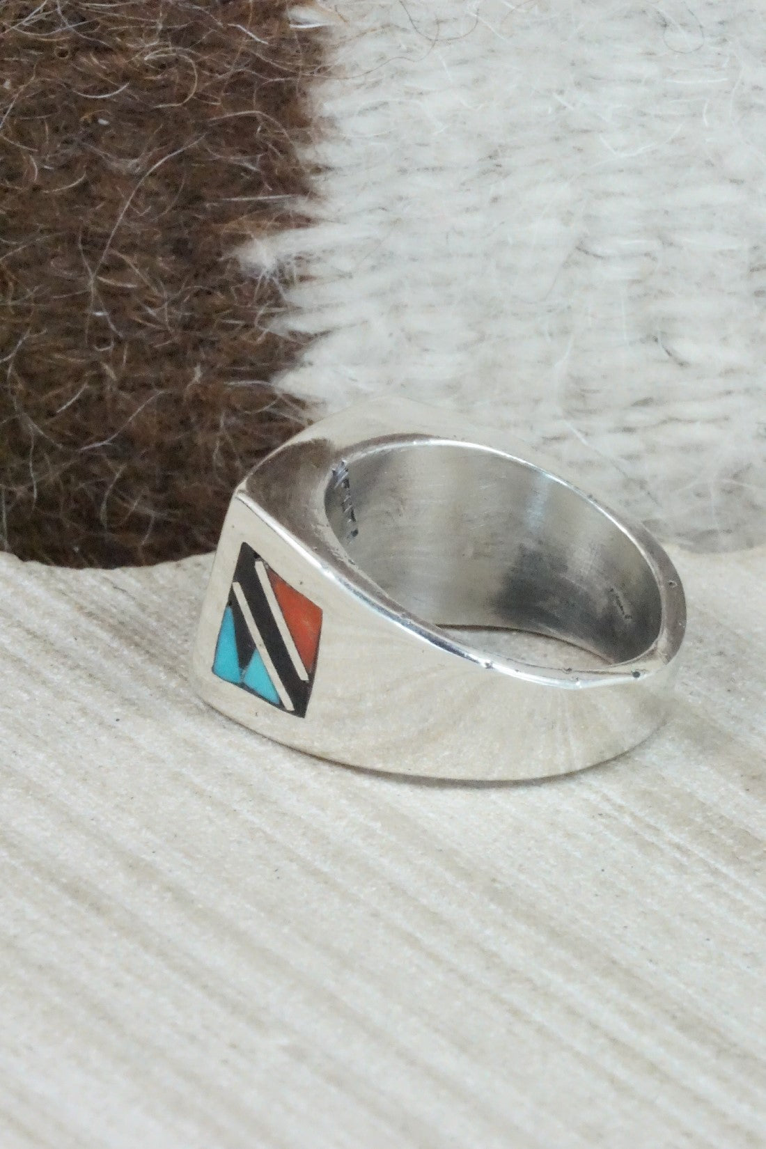 Multi Stone & Sterling Silver Ring - Charlotte Dishta - Size 10.75