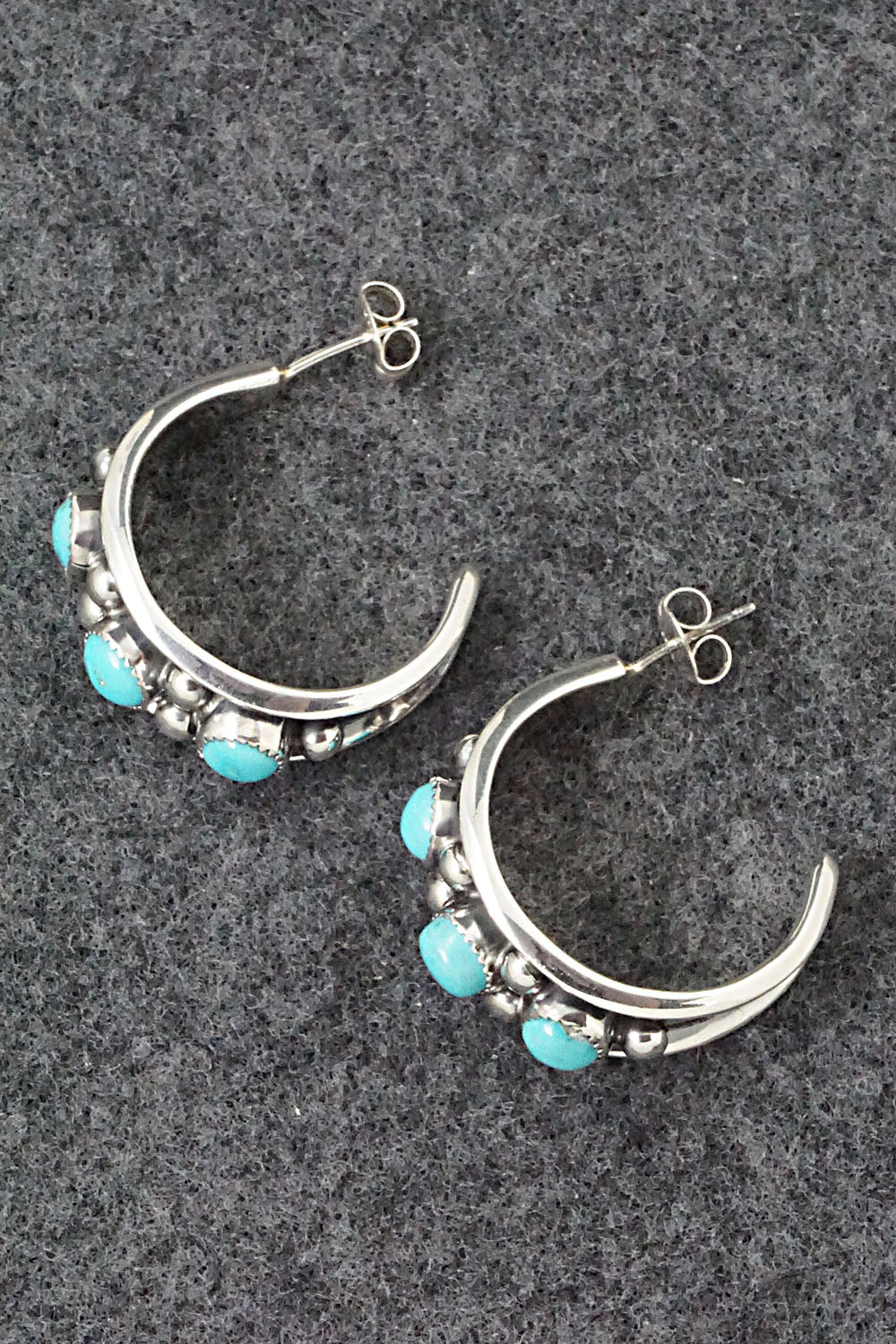 Turquoise & Sterling Silver Earrings - Paul Largo