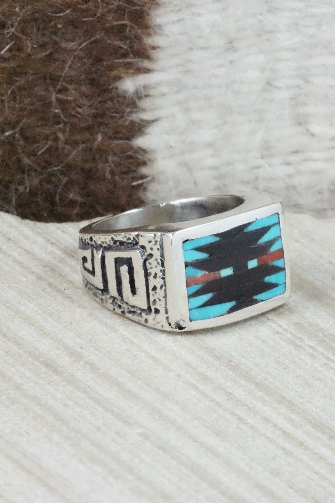 Multi Stone & Sterling Silver Ring - Charlotte Dishta - Size 10.75