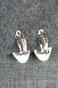 Onyx & Sterling Silver Earrings - Jan Mariano