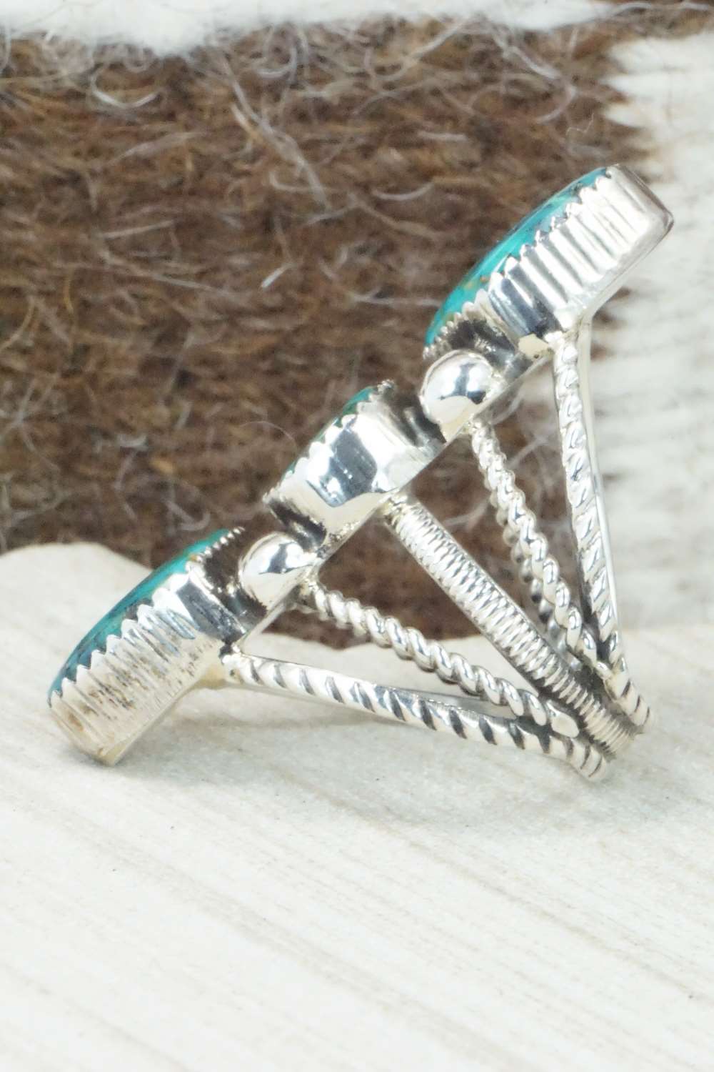 Turquoise & Sterling Silver Ring - Garrison Boyd - Size 7