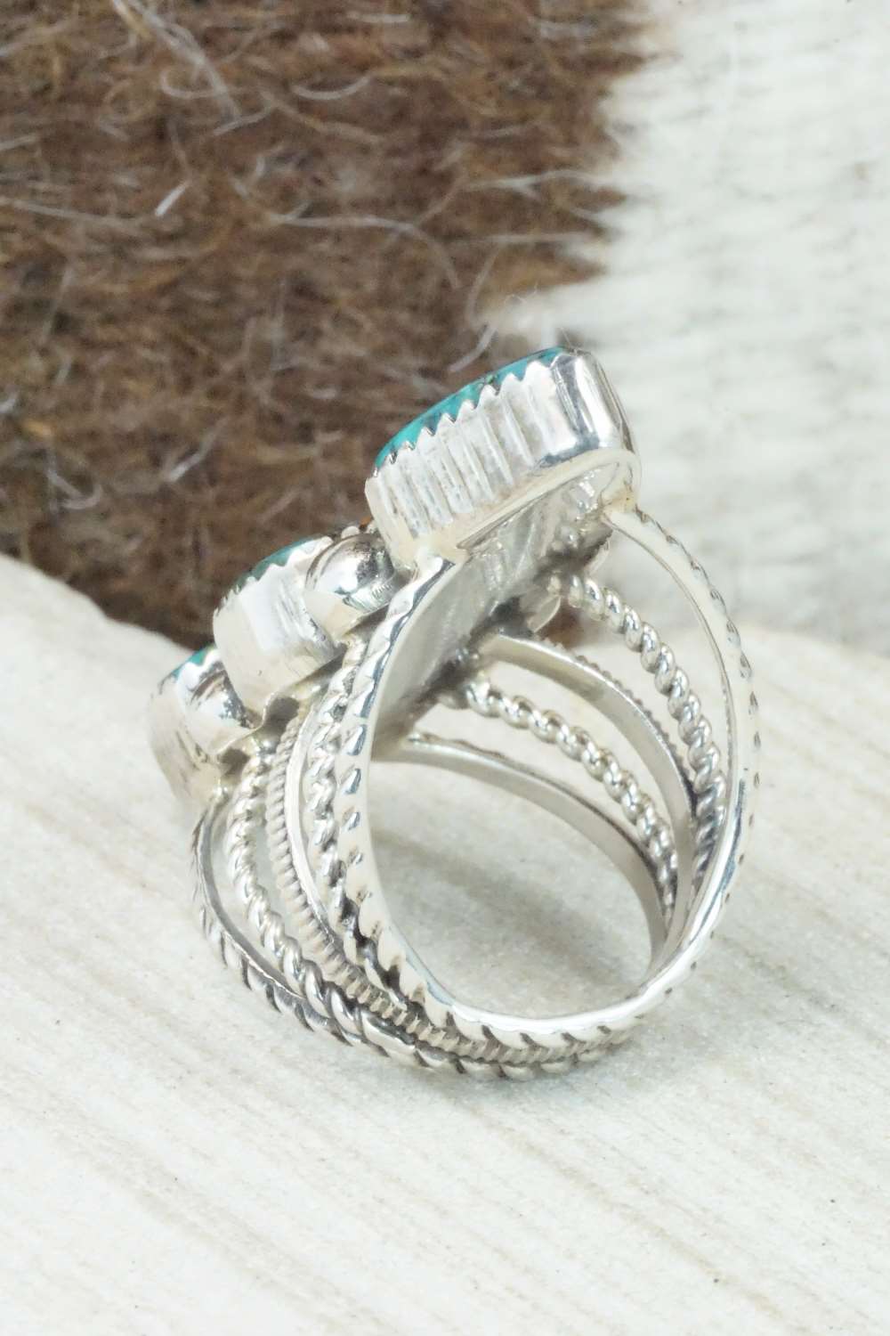 Turquoise & Sterling Silver Ring - Garrison Boyd - Size 7
