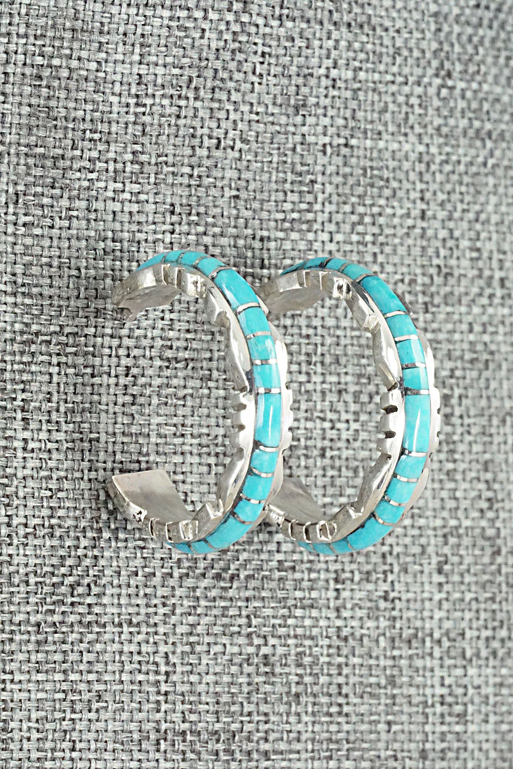 Turquoise & Sterling Silver Earrings - Sheldon Lalio