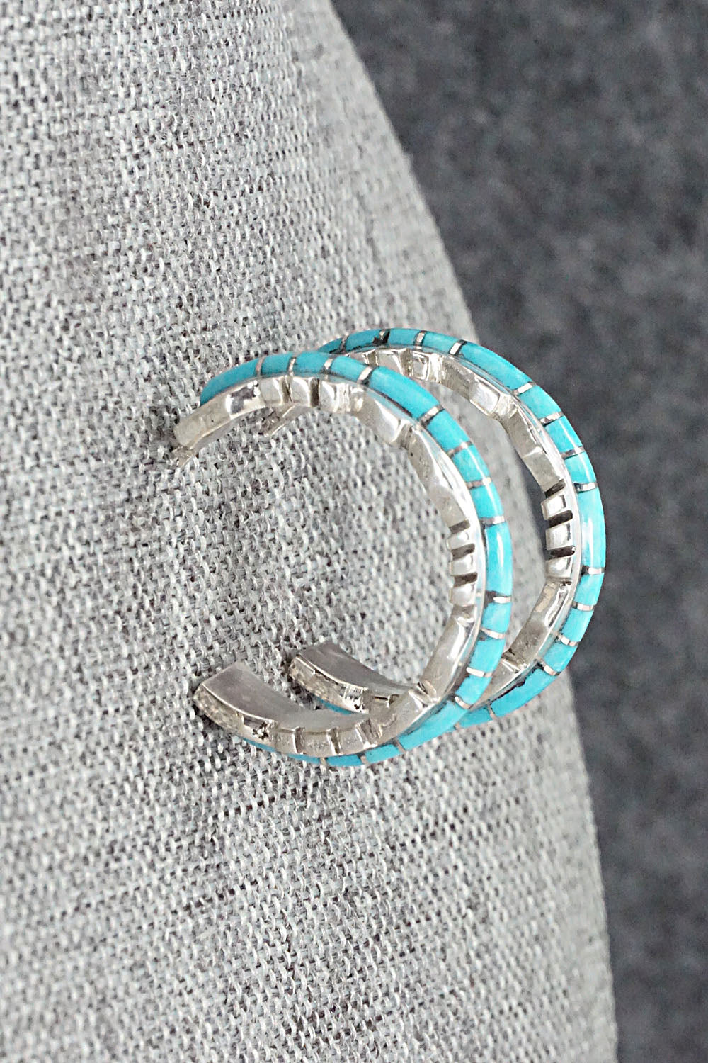 Turquoise & Sterling Silver Earrings - Sheldon Lalio