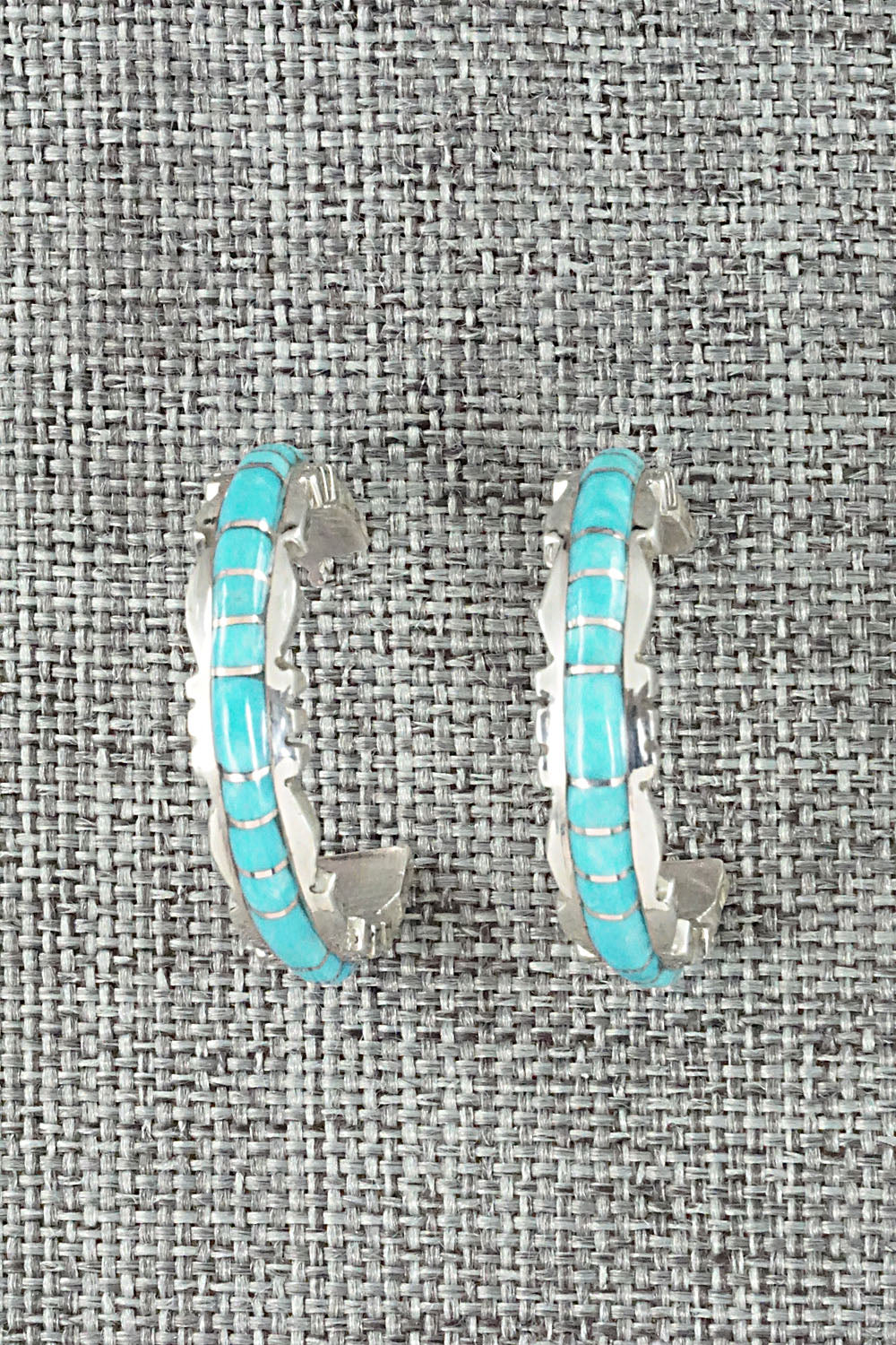 Turquoise & Sterling Silver Earrings - Sheldon Lalio