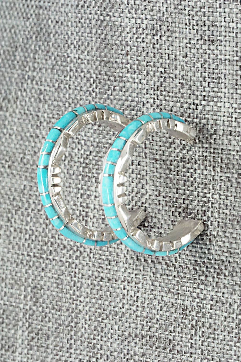 Turquoise & Sterling Silver Earrings - Sheldon Lalio