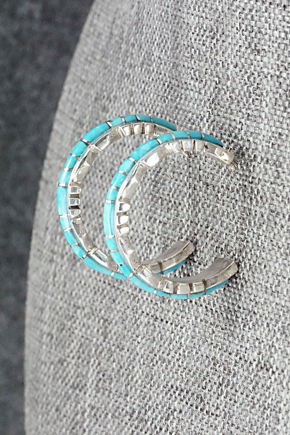 Turquoise & Sterling Silver Earrings - Sheldon Lalio