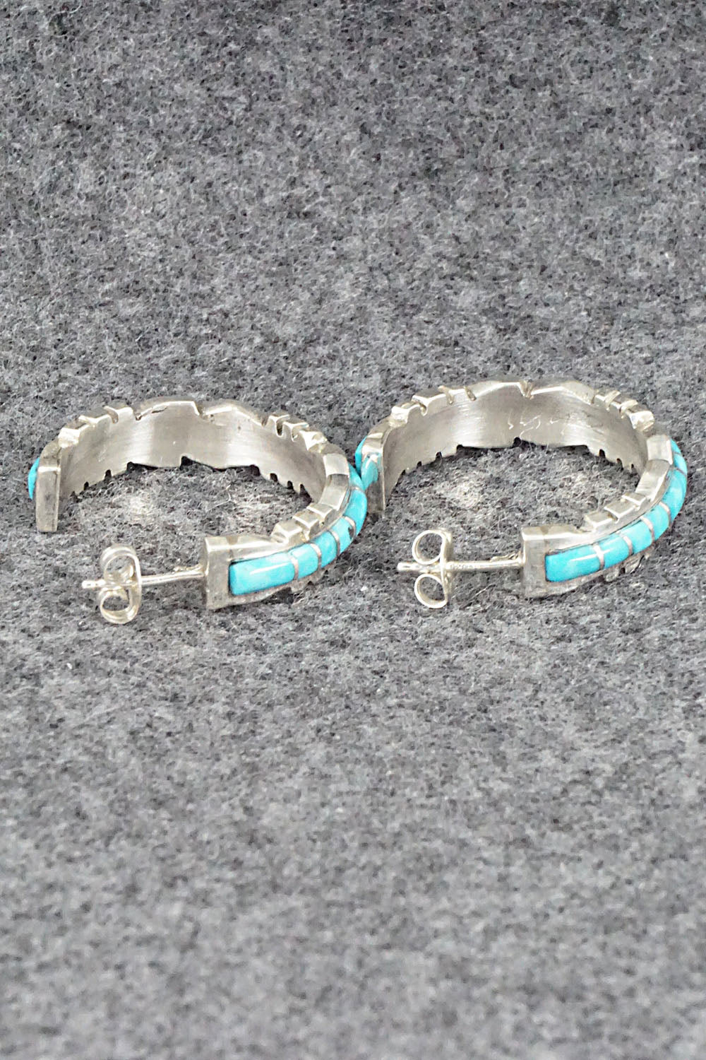 Turquoise & Sterling Silver Earrings - Sheldon Lalio