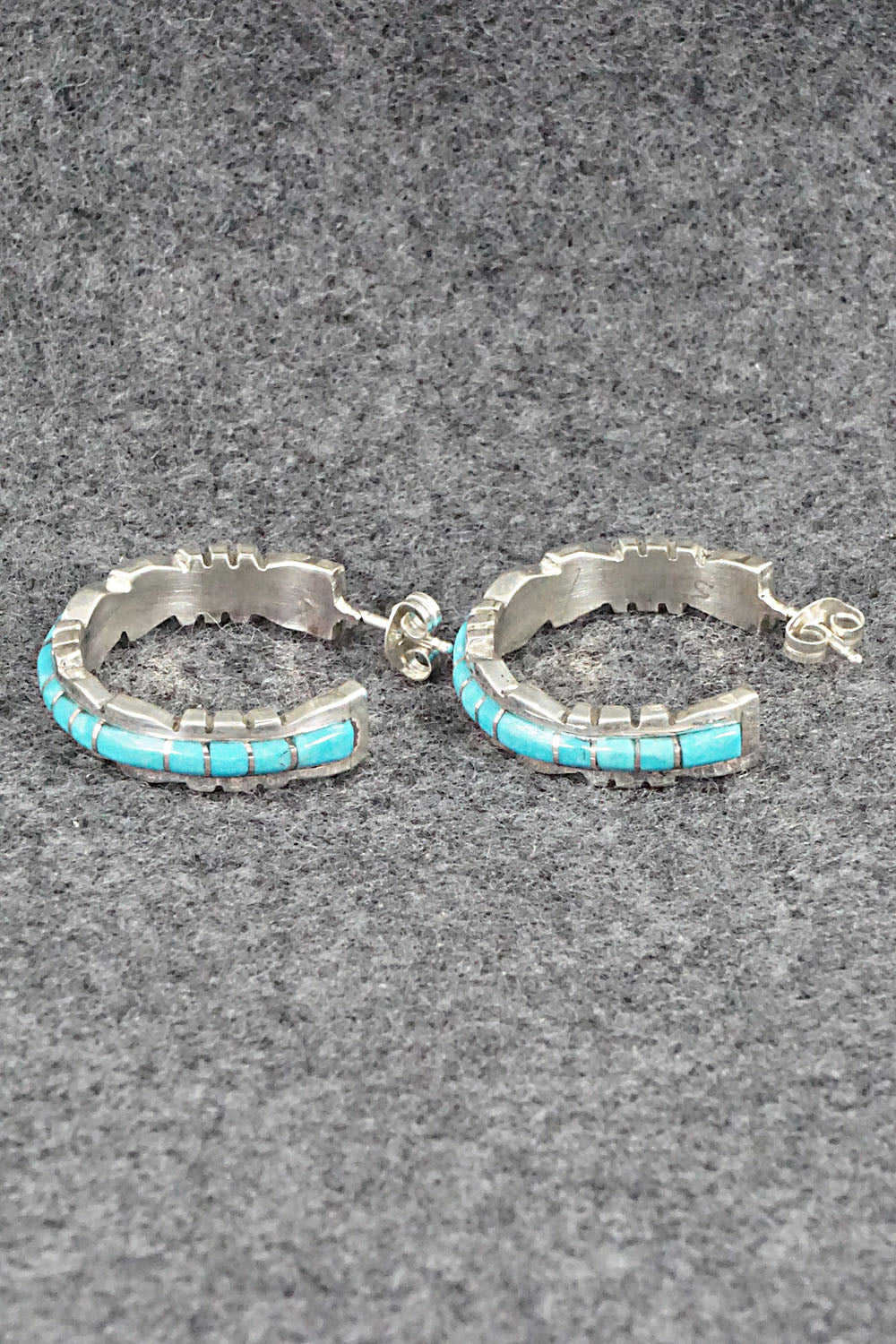 Turquoise & Sterling Silver Earrings - Sheldon Lalio