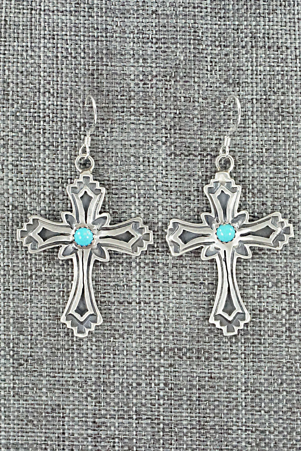 Turquoise & Sterling Silver Earrings - Louise Joe