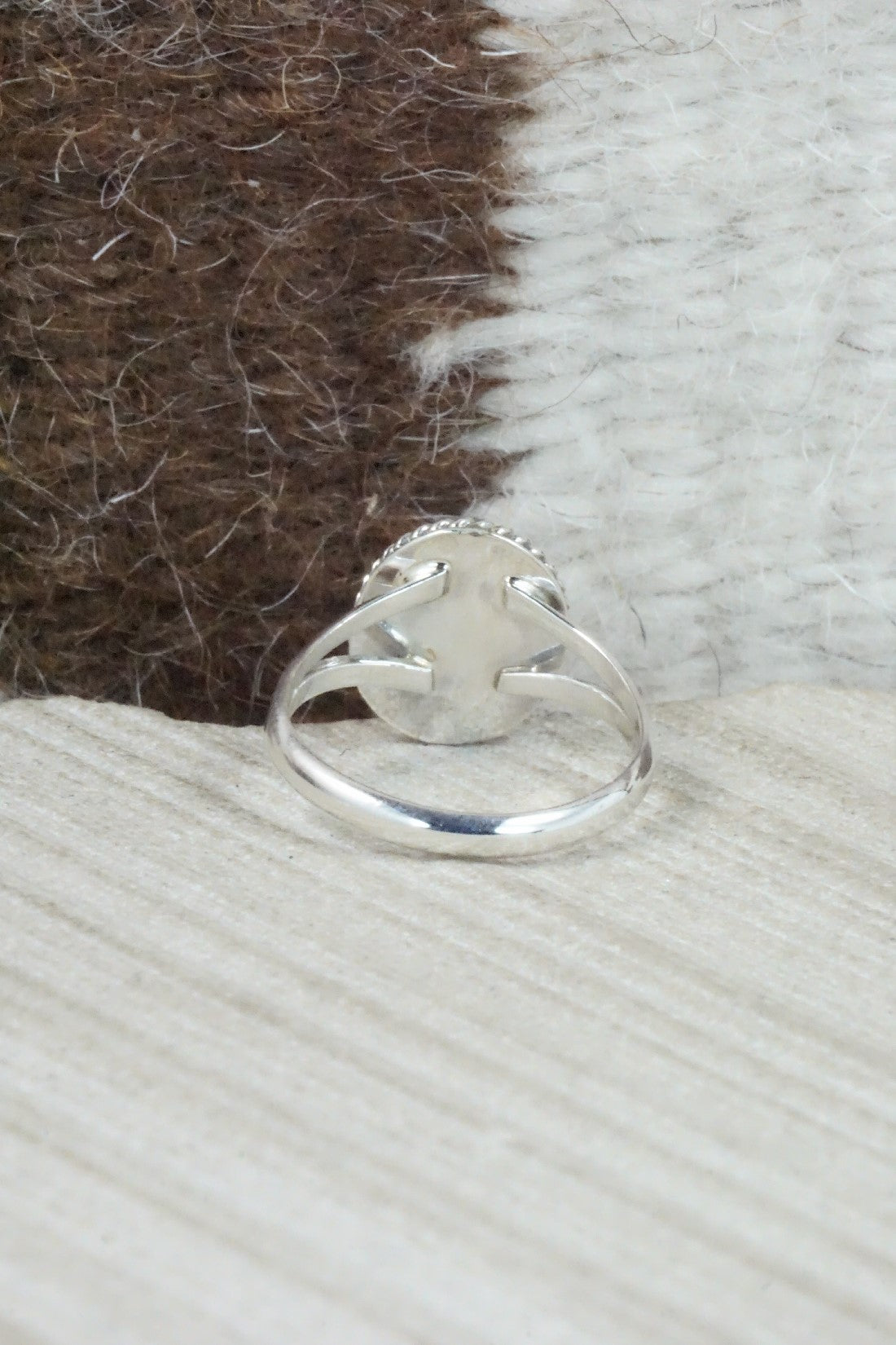 Turquoise & Sterling Silver Ring - Jamie Saunders - Size 6.75
