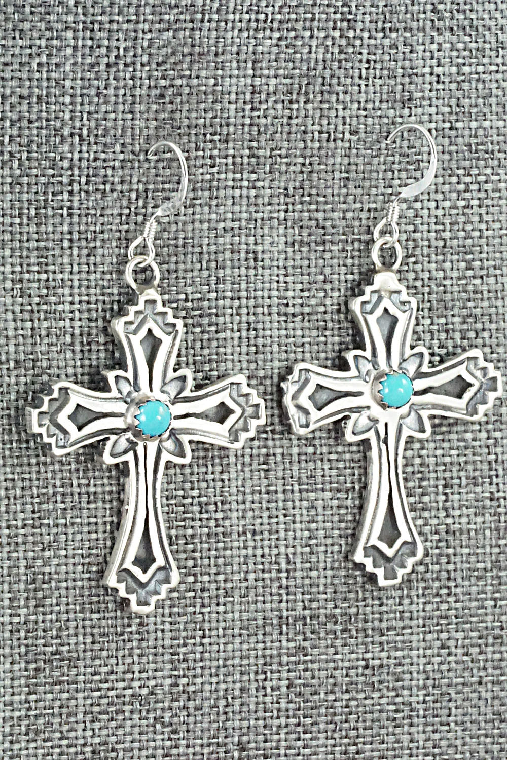 Turquoise & Sterling Silver Earrings - Louise Joe