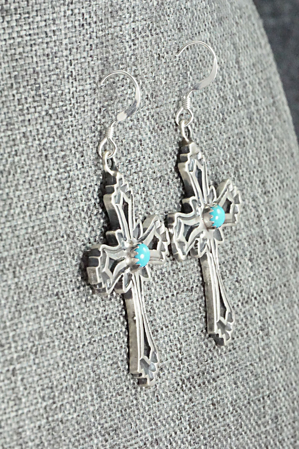 Turquoise & Sterling Silver Earrings - Louise Joe
