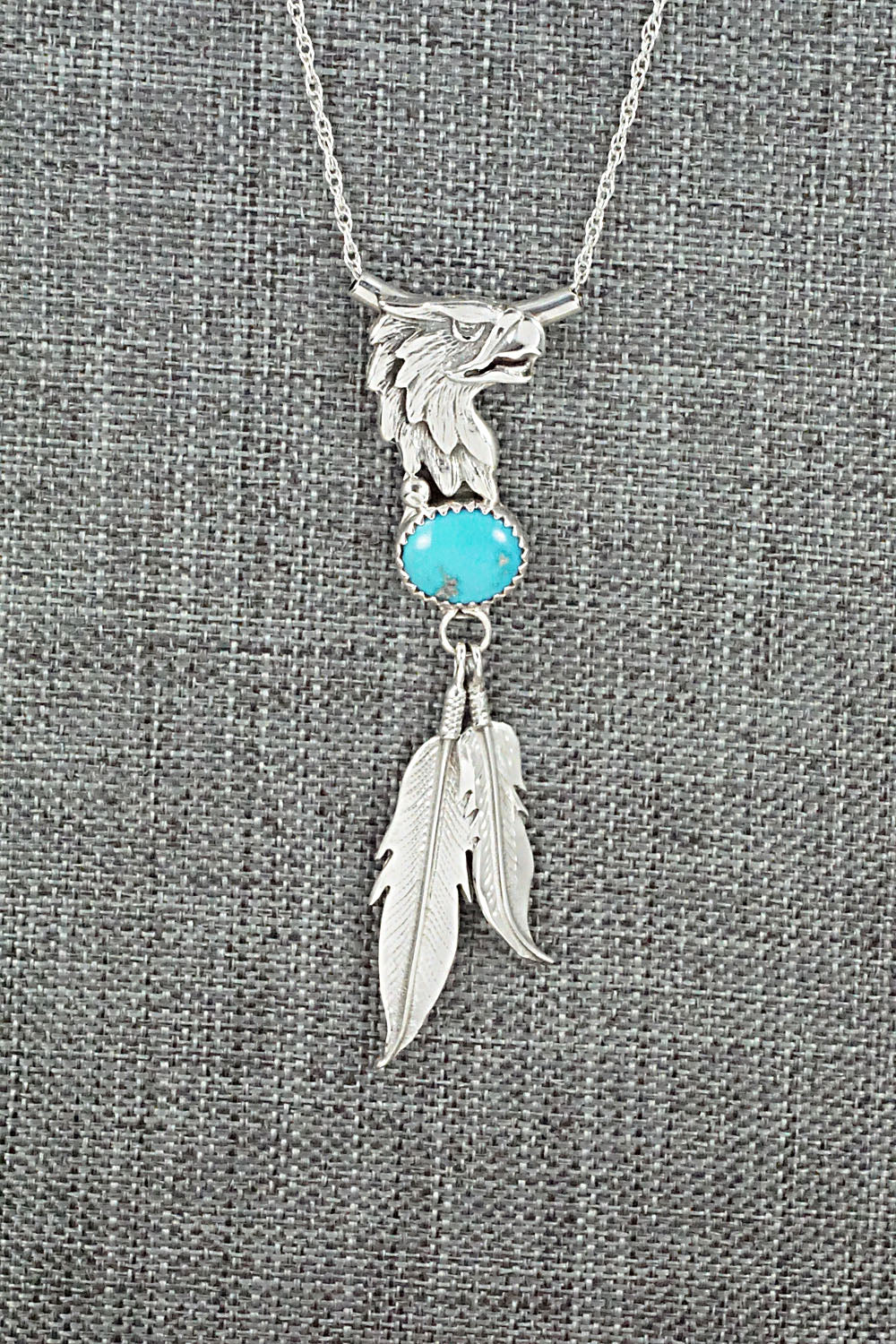 Turquoise & Sterling Silver Necklace - Sharon McCarthy