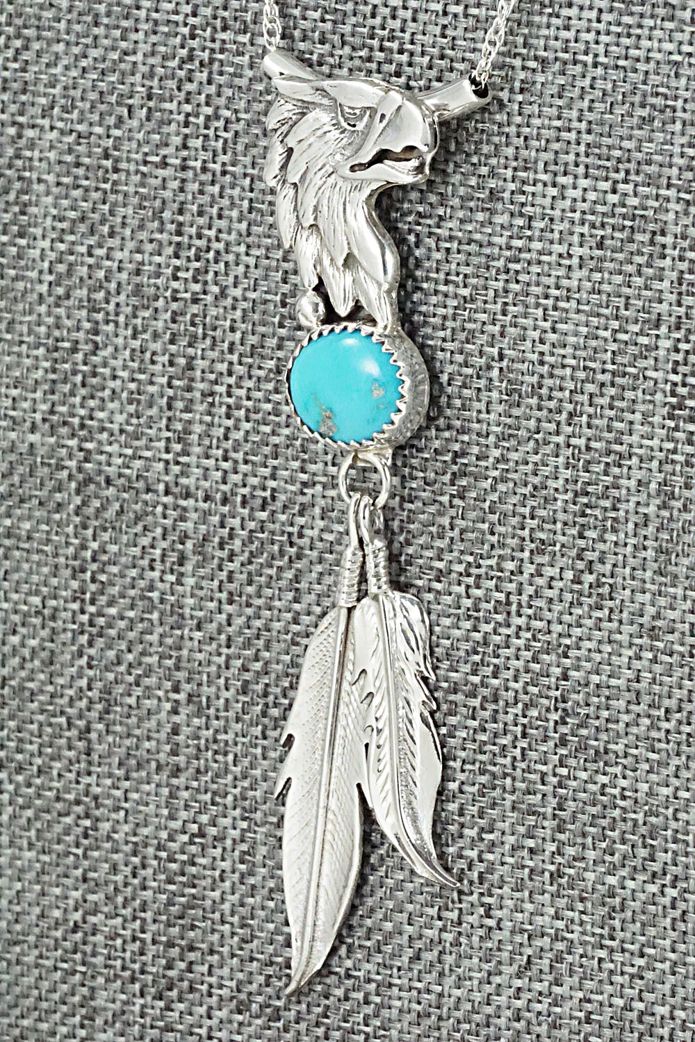Turquoise & Sterling Silver Necklace - Sharon McCarthy