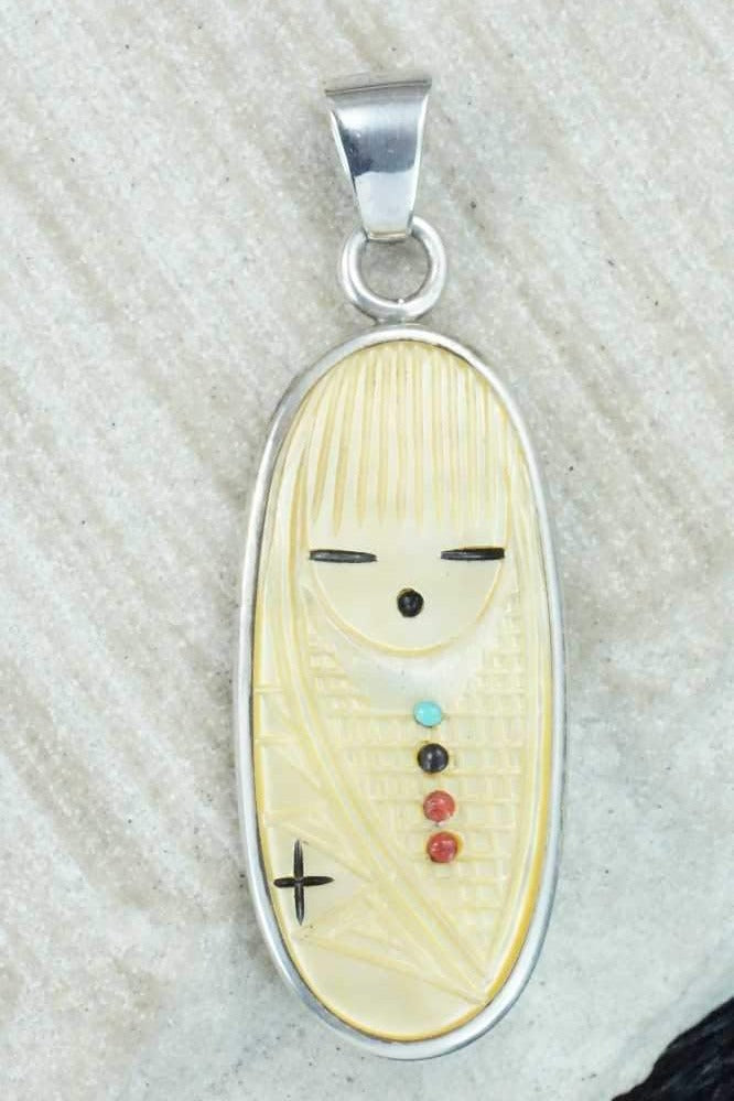 Mother of Pearl & Sterling Silver Pendant - Stuart Quandelacy