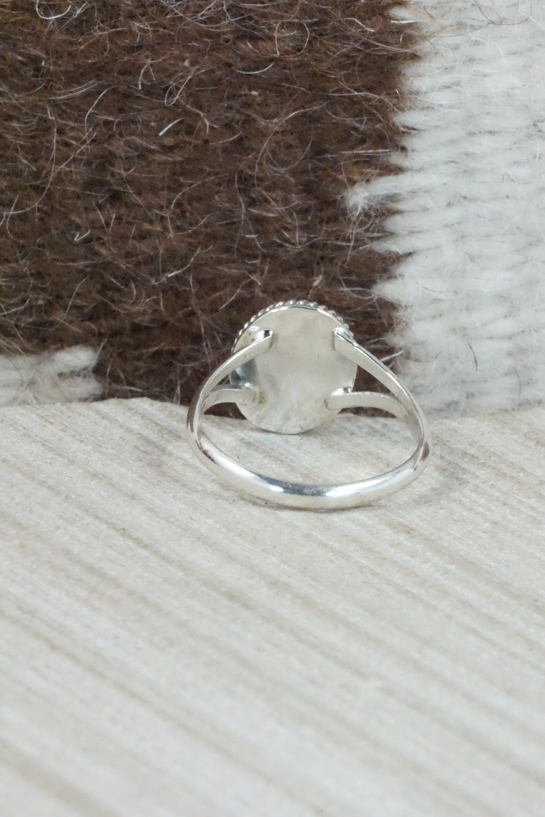 Turquoise & Sterling Silver Ring - Jamie Saunders - Size 8.25