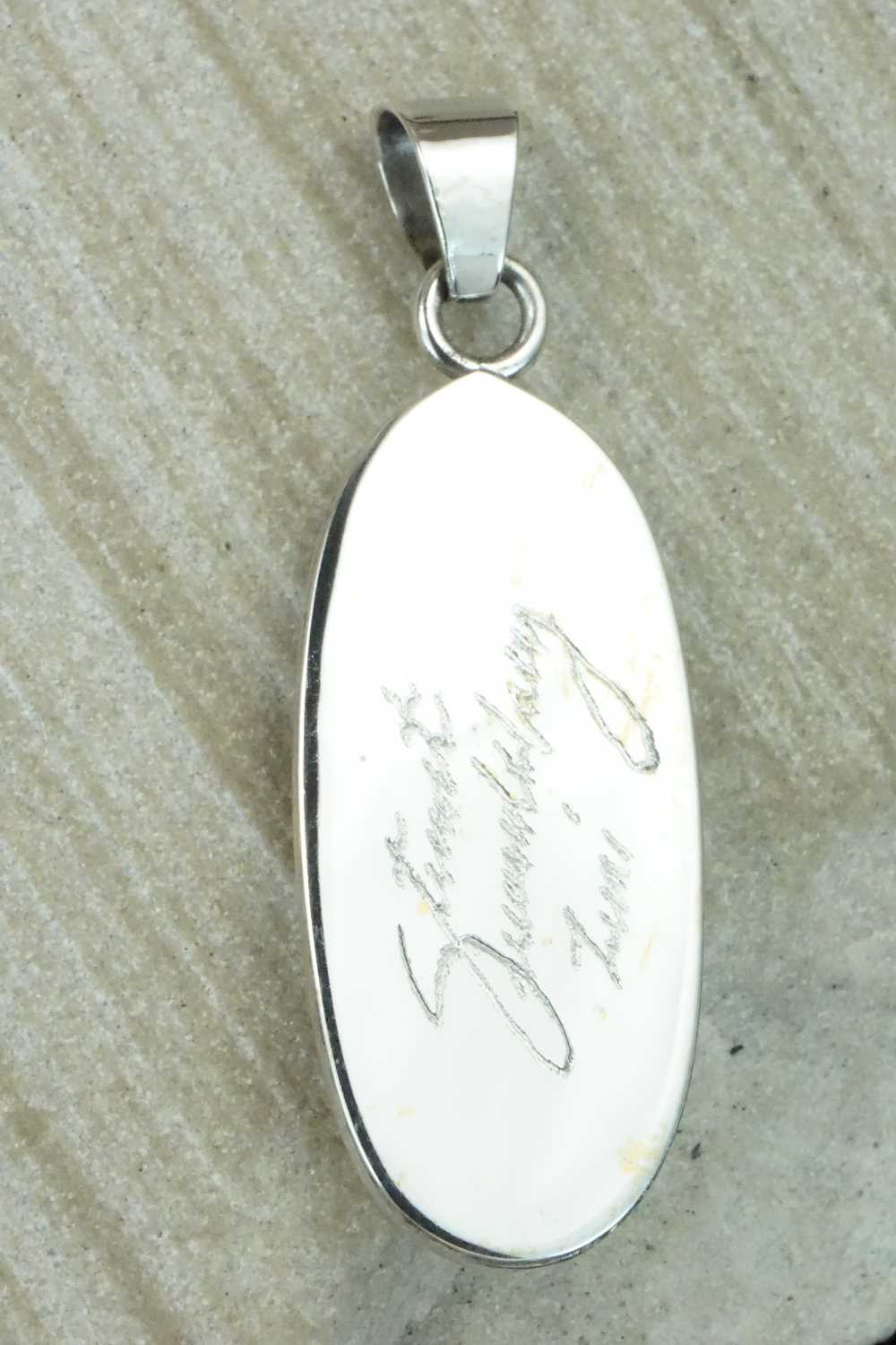 Mother of Pearl & Sterling Silver Pendant - Stuart Quandelacy