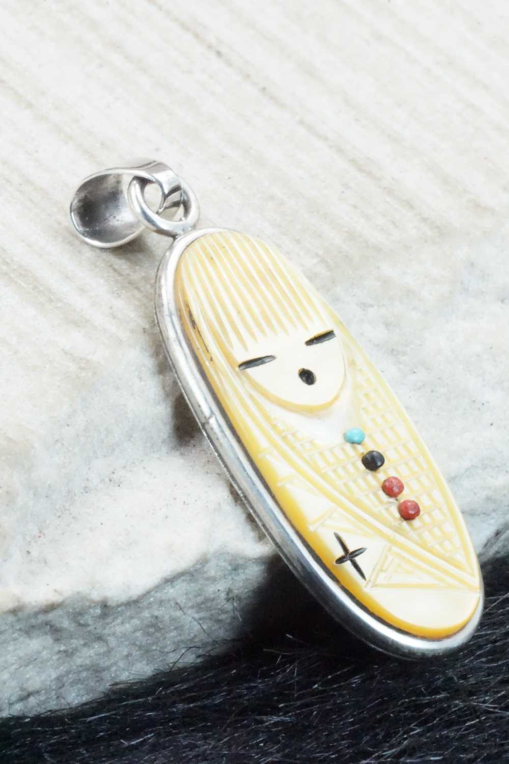 Mother of Pearl & Sterling Silver Pendant - Stuart Quandelacy