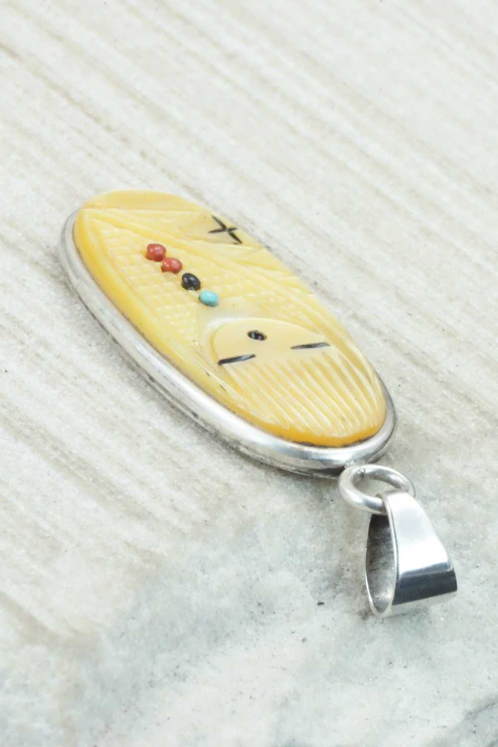 Mother of Pearl & Sterling Silver Pendant - Stuart Quandelacy