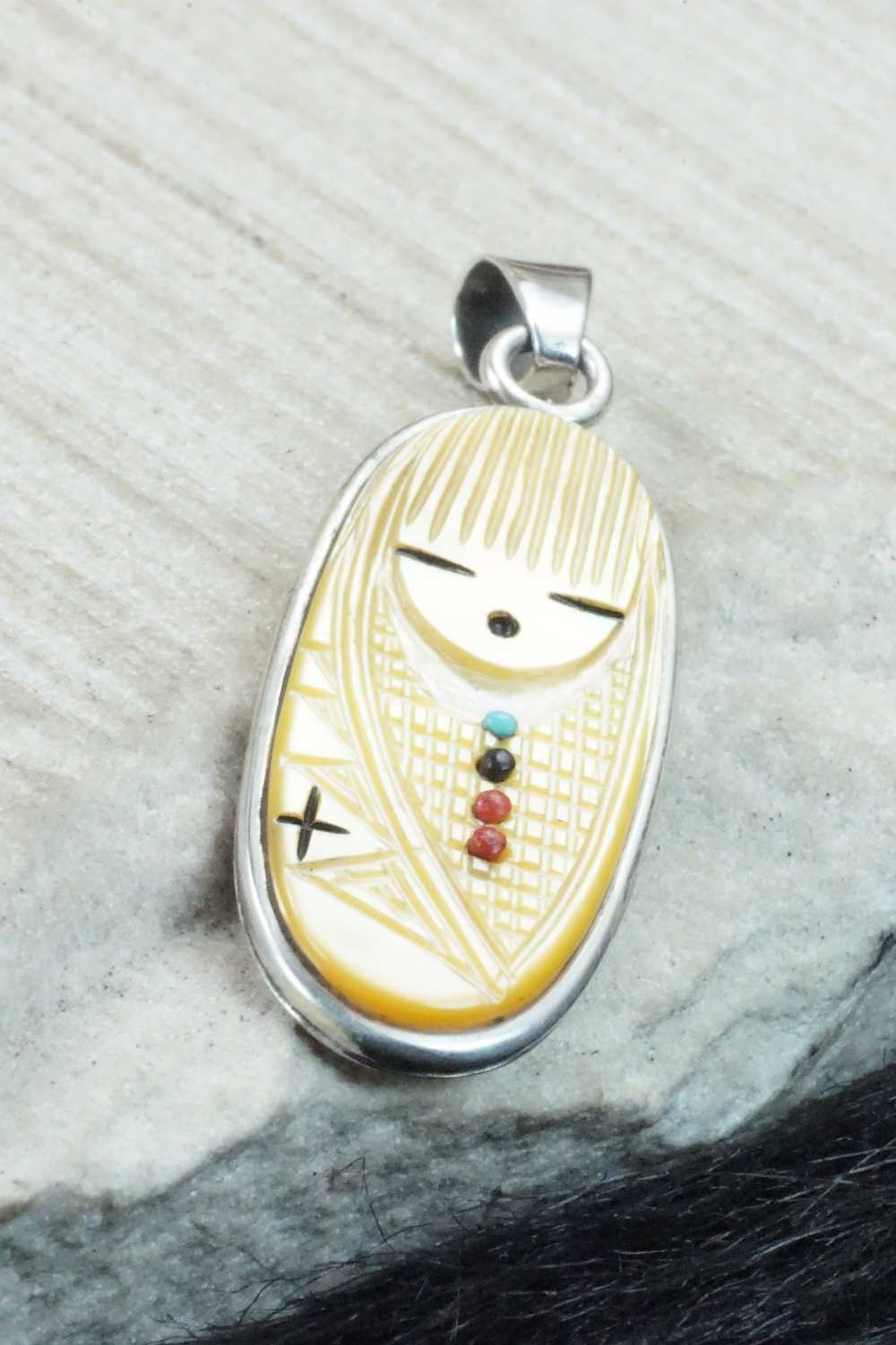 Mother of Pearl & Sterling Silver Pendant - Stuart Quandelacy