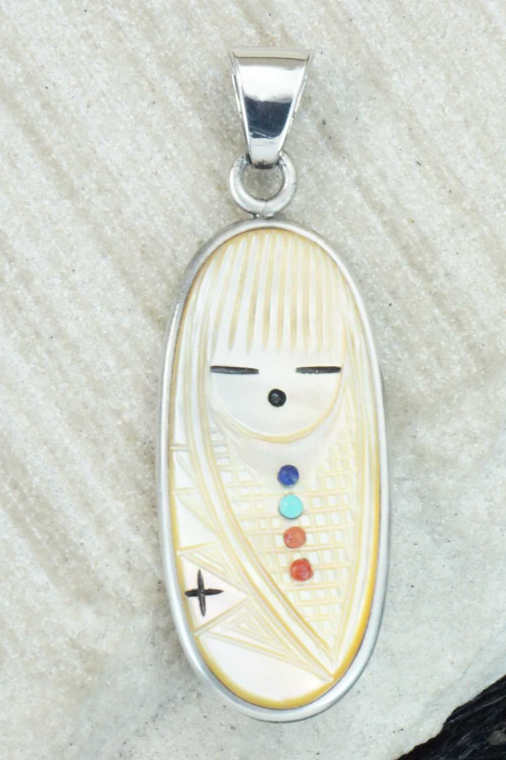 Mother of Pearl & Sterling Silver Pendant - Stuart Quandelacy