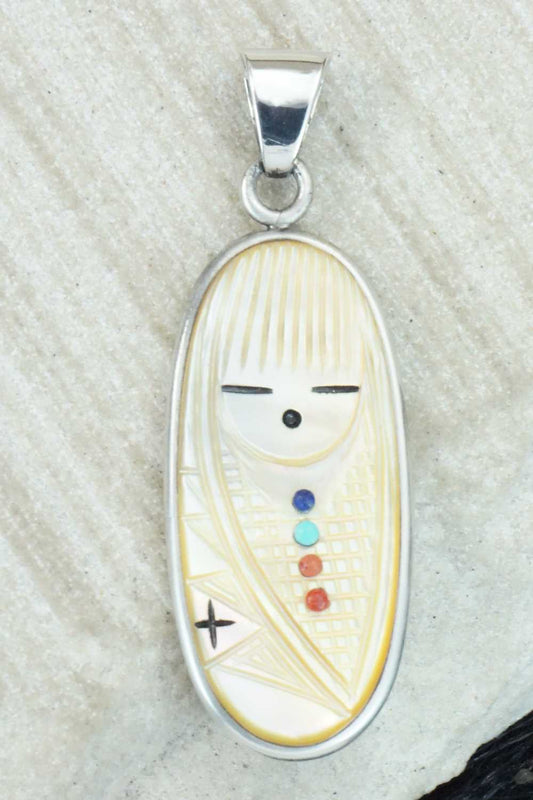 Mother of Pearl & Sterling Silver Pendant - Stuart Quandelacy