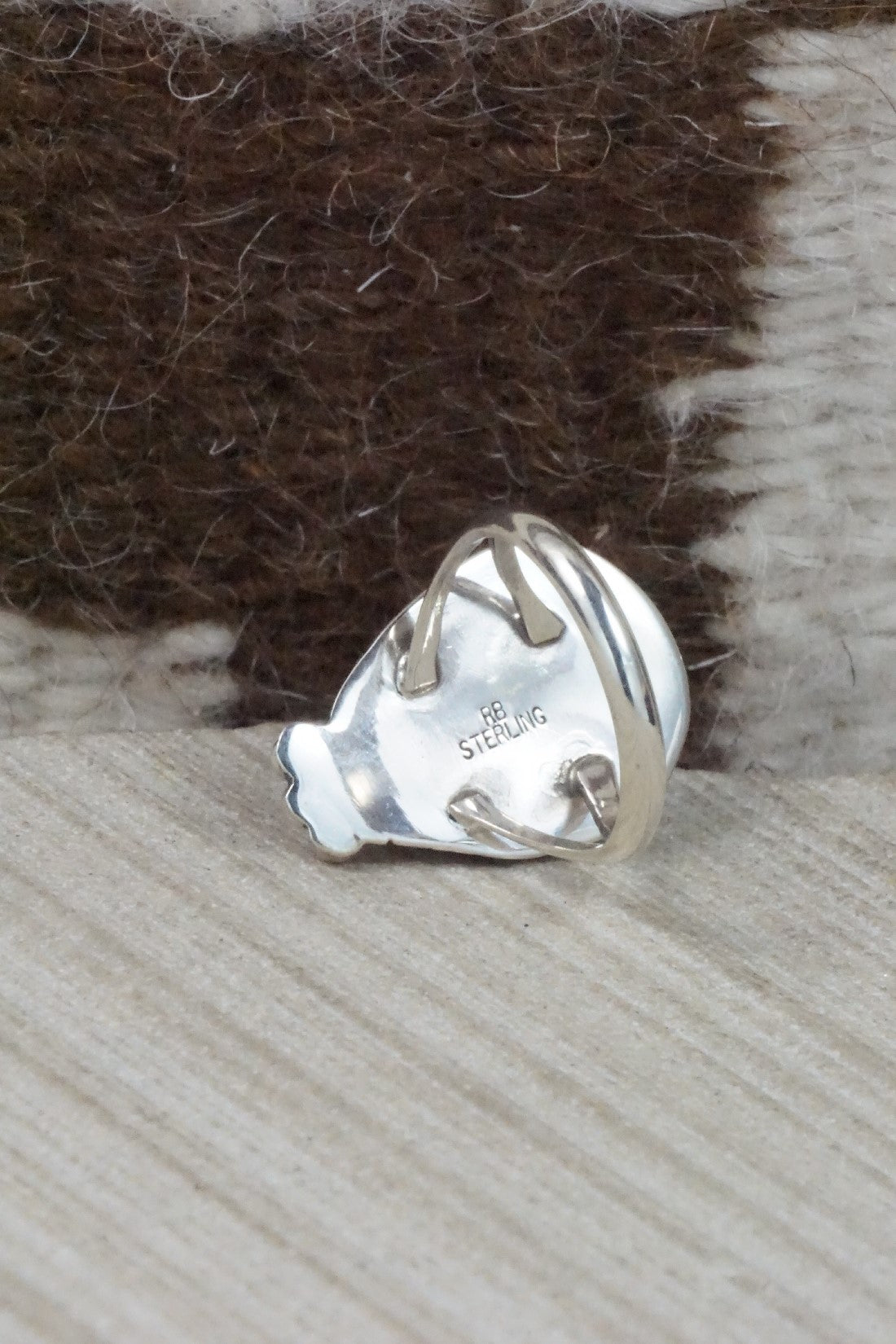 Turquoise & Sterling Silver Ring - Jamie Saunders - Size 6.5
