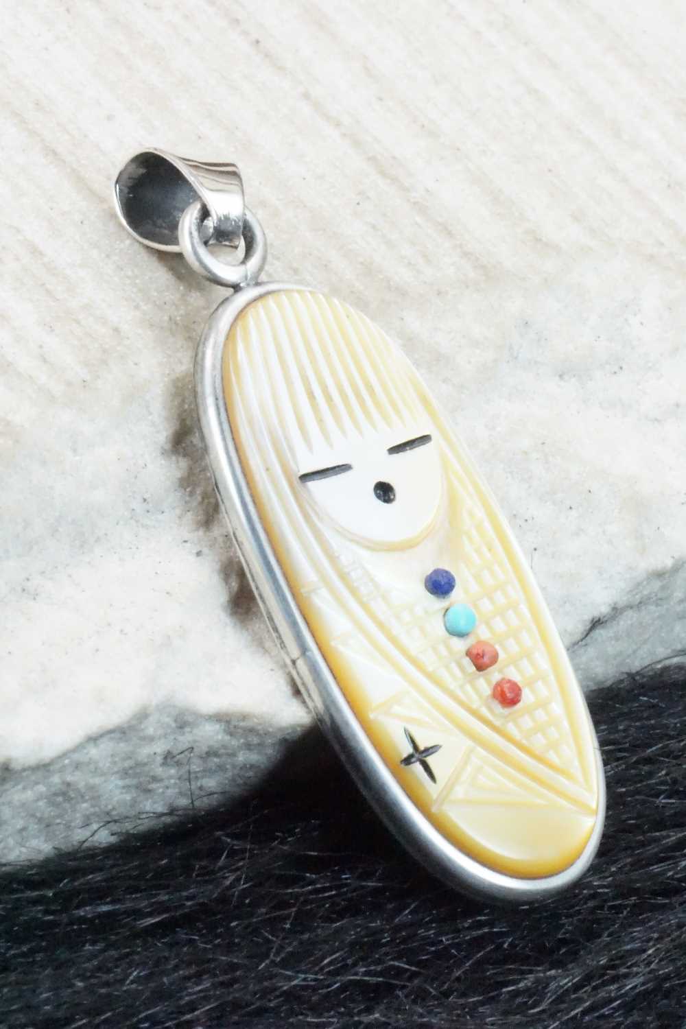 Mother of Pearl & Sterling Silver Pendant - Stuart Quandelacy