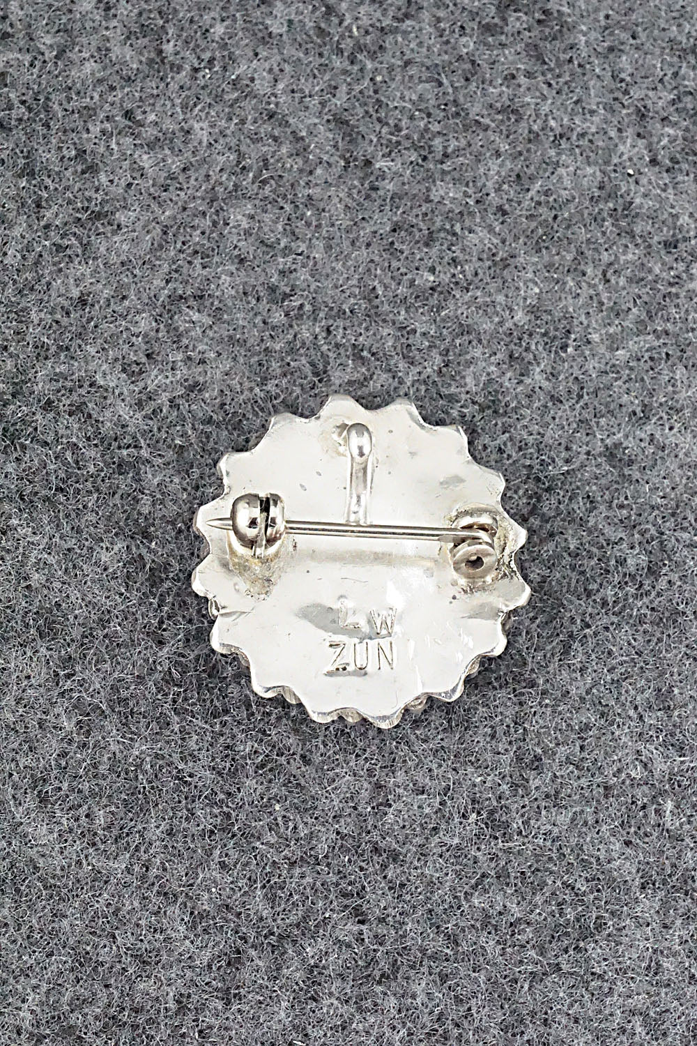 Lapis & Sterling Silver Pendant/Pin - Lorencita Walela