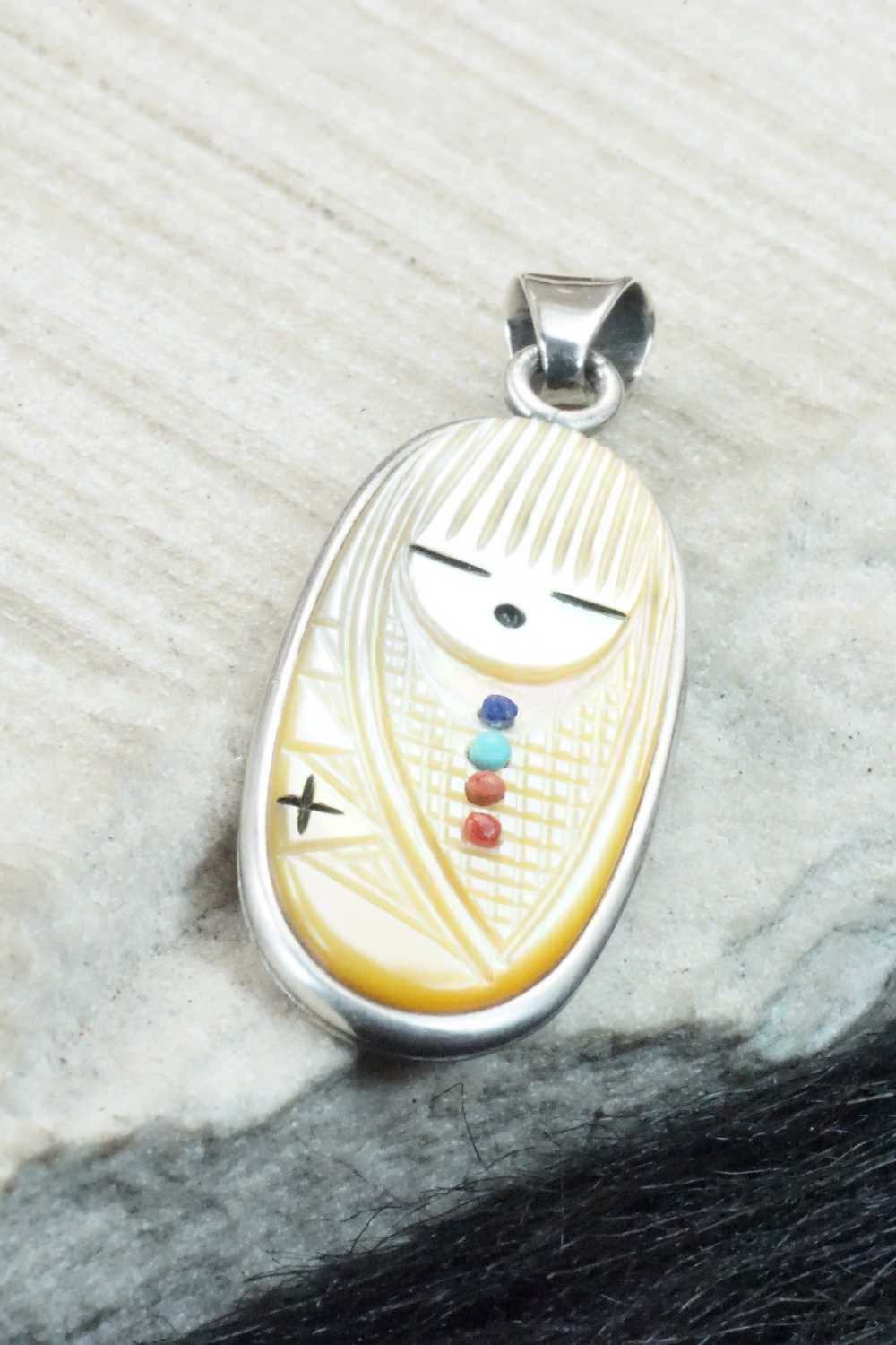 Mother of Pearl & Sterling Silver Pendant - Stuart Quandelacy