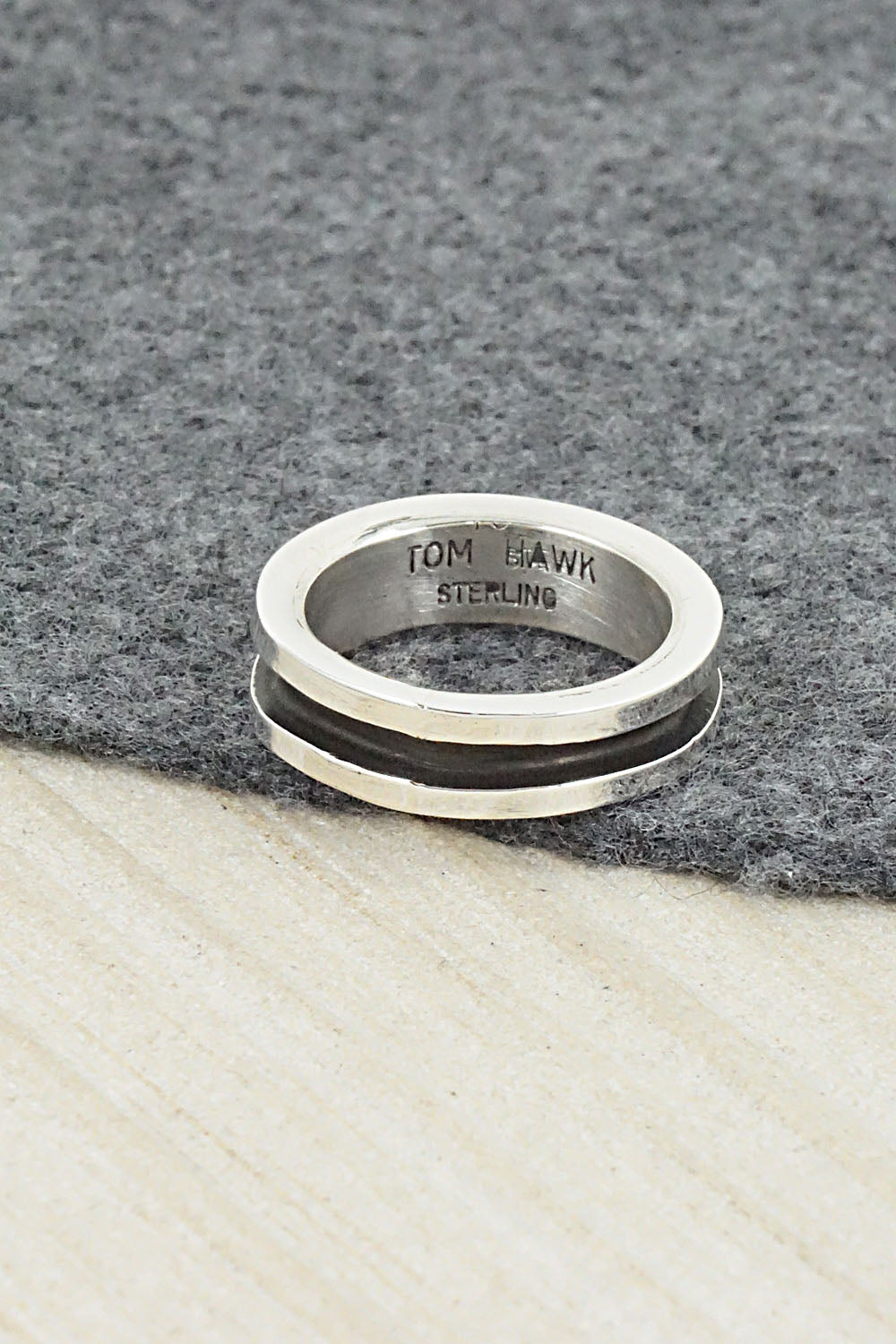 Sterling Silver Ring - Tom Hawk - Size 8.5