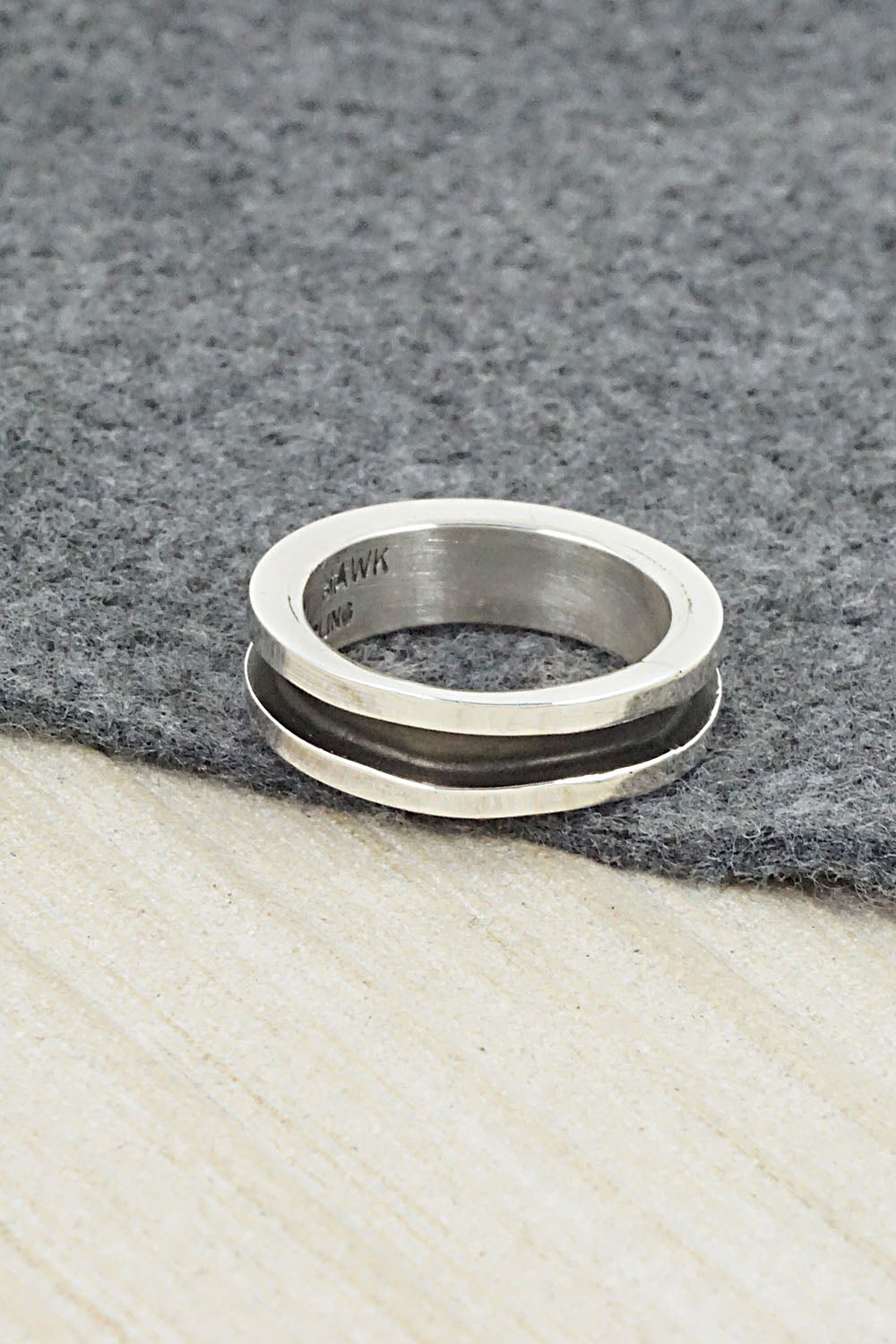 Sterling Silver Ring - Tom Hawk - Size 8.5