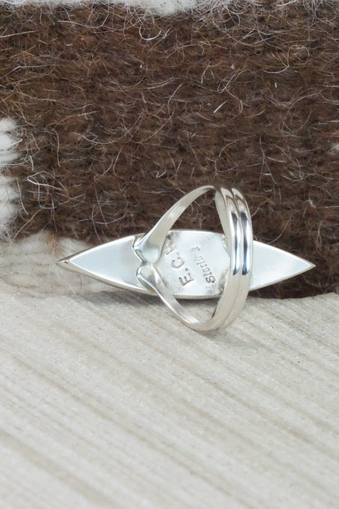 Multi Stone & Sterling Silver Ring - Cleo Kallestewa - Size 7.5