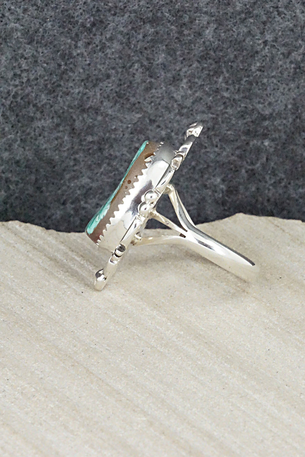 Turquoise & Sterling Silver Ring - Daniel Benally - Size 7